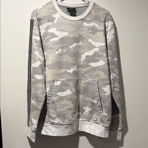 DKNY Oversized Gray Camo Sweatshirt